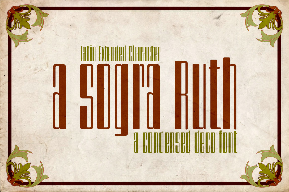 A Sogra Ruth: A Bold Sans Serif Font for Crafters