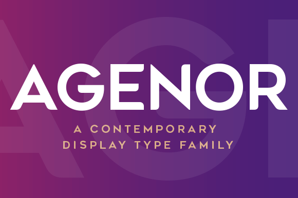 Agenor: A Bold Display Font for Modern Web Design