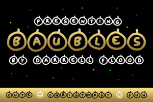 Baubles: A Festive Display Font for Holiday Campaigns