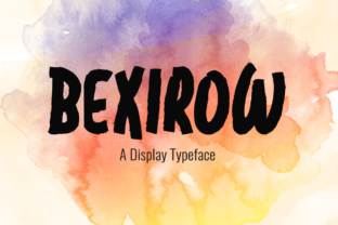 Bexirow: A Bold Display Font for Editorial Design