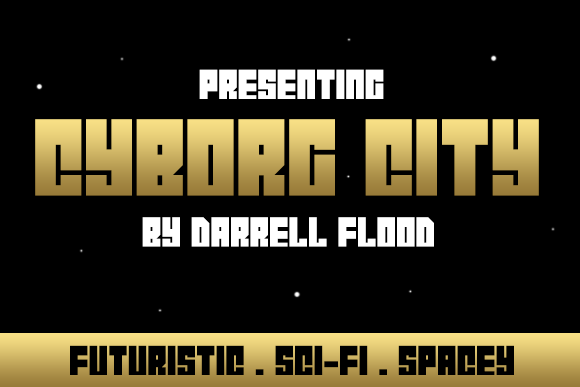 Cyborg City: A Futuristic Display Font for Bold Branding