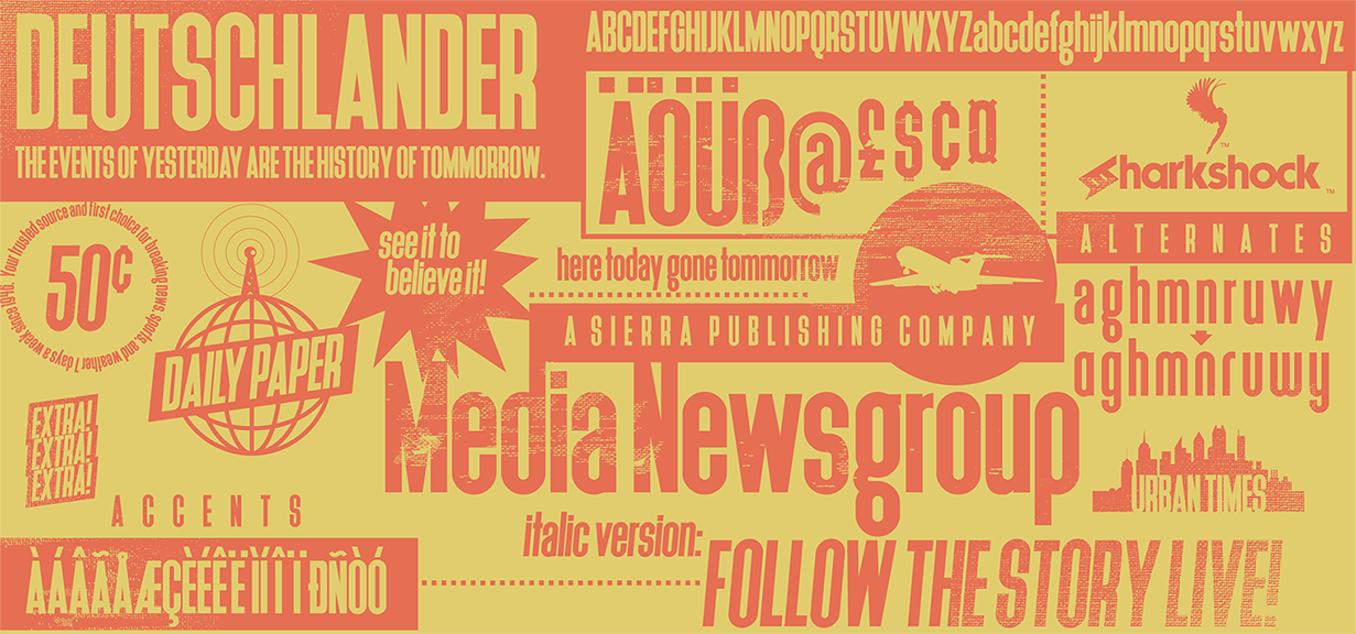 Deutschlander: A Compact Sans Serif for Small Business Branding