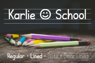 Karlie School: A Handwritten Display Font for Crafters