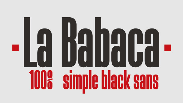 La Babaca: A Bold Sans Serif Font for Crafters