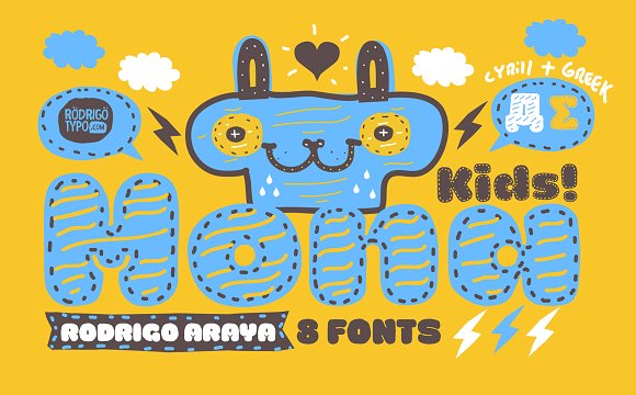 La Mona Kids: A Playful Display Font for Web Design