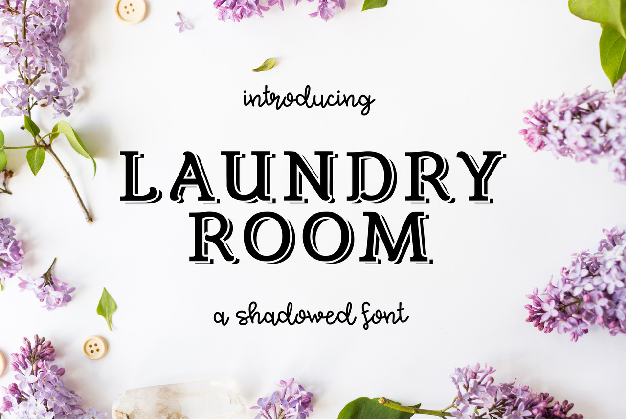 Laundry Room: A Modern Display Font for Makers