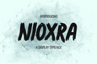 Nioxra: The Textured Display Font for Bold Campaigns