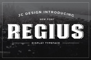 Regius: A Retro Display Font for Bold Marketing