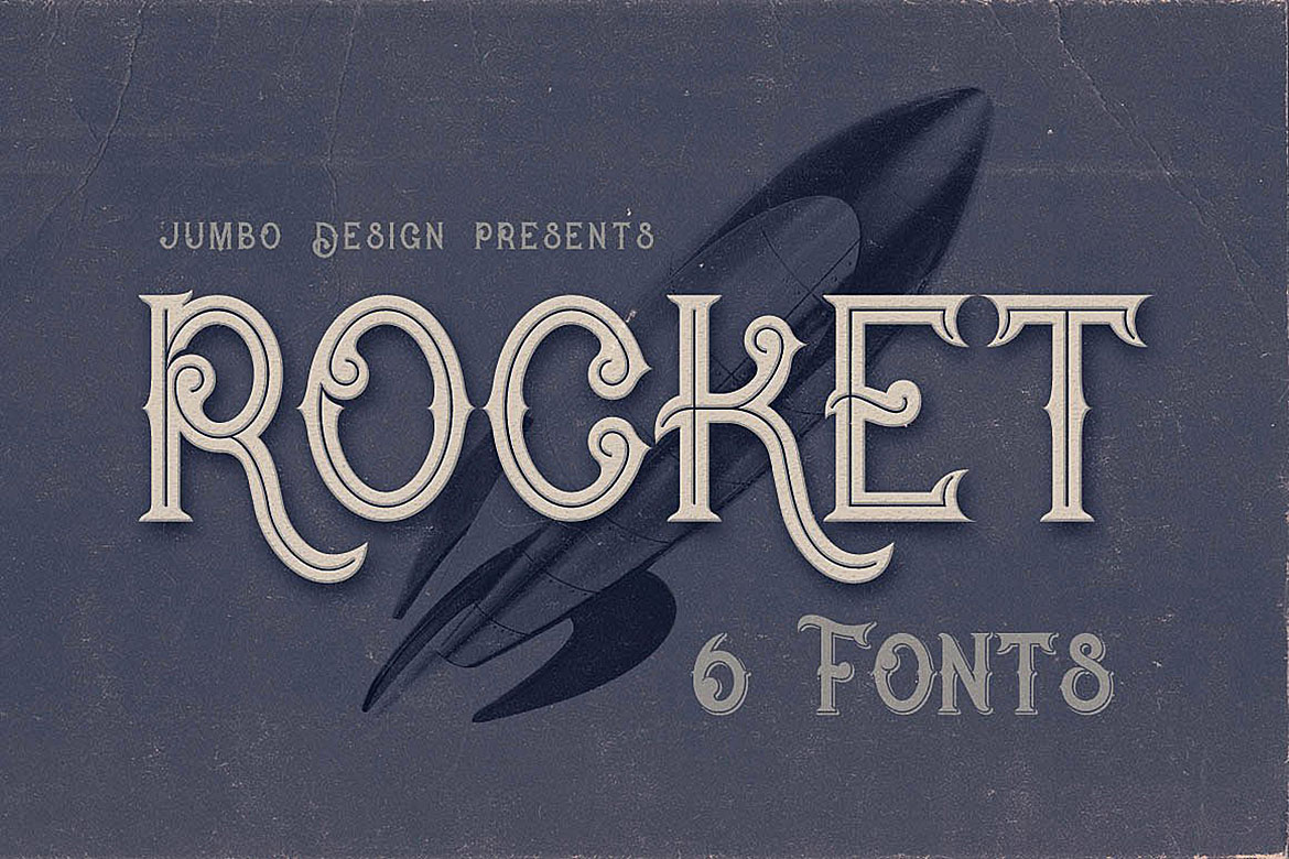 Rocket: A Retro Sci-Fi Display Font for Crafters