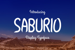 Saburio: A Bold Display Font for Business Branding