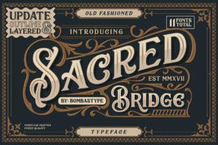 Sacred Bridge Family: A Stunning Display Font for Branding