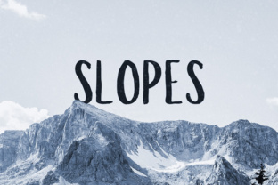 Slopes: A Handmade Brush Font for Crafters