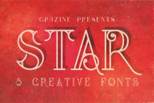 Star Red: A Vintage Display Font for Editorial Design