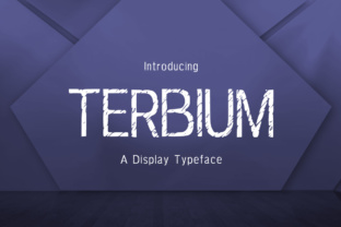Terbium: A Textured Display Font for Modern Web Design
