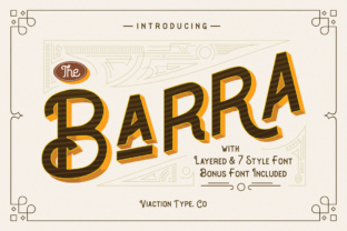 The Barra: A Vintage Painter Style Font for Branding
