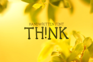 Think TH NK: A Playful Display Font for Makers