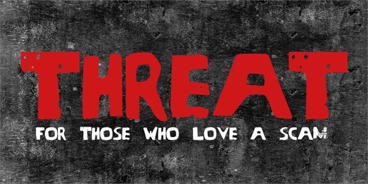 Threat: A Bold Display Font for Makers