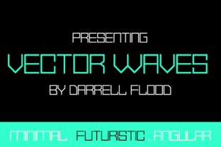 Vector Waves: A Modern Display Font for Editorial Design