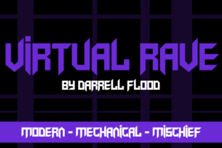 Virtual Rave: A Bold Display Font for Editorial Design