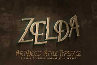 Zelda: A Modern Art Deco Display Font for Editorial Design